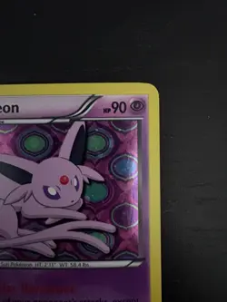 Pokemon Card 2013 ESPEON BW92 Rare Holo Black Star Promo Black & White - Image 4