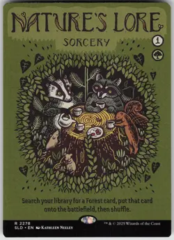 MTG Nature's Lore Normal NM Secret Lair Drop Series Magic 2278 - Image 1