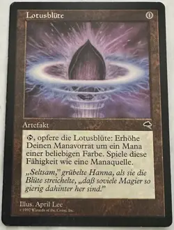 MTG Magic - Lotus Petal Tempest 1997 Vintage German commander, edh - Image 3