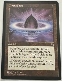 MTG Magic - Lotus Petal Tempest 1997 Vintage German commander, edh - Image 4