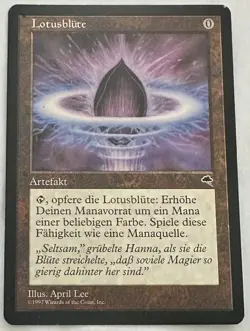 MTG Magic - Lotus Petal Tempest 1997 Vintage German commander, edh - Image 5