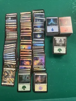 Approx 375 MTG Lands (Incl Approx 30-35 Full Arts And 65-70 Regular Foils) - Image 1