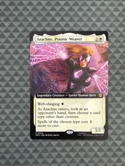 MTG Arachne, Psionic Weaver #0245 Extended Art Rare Marvel’s Spider-Man (SPM) - Image 1