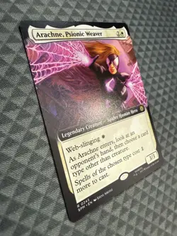 MTG Arachne, Psionic Weaver #0245 Extended Art Rare Marvel’s Spider-Man (SPM) - Image 2