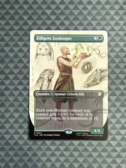 MTG Diligent Zookeeper #0327 Borderless Rare Avatar: The Last Airbender (TLA) - Image 1