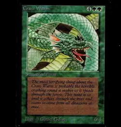 Magic the Gathering CRAW WURM Beta MTG - Image 1