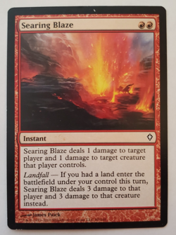 1x Searing Blaze Worldwake MTG Magic the Gathering LP - Image 1