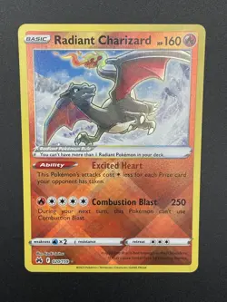 Pokemon TCG Radiant Charizard Crown Zenith 020/159 Holo Rare - Image 1