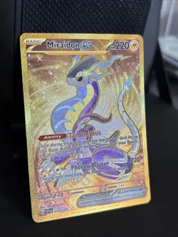 Pokemon TCG Miraidon EX 253/198 Scarlet & Violet Holo Gold Secret Rare - Image 2