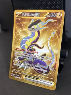 Pokemon TCG Miraidon EX 253/198 Scarlet & Violet Holo Gold Secret Rare - Image 3