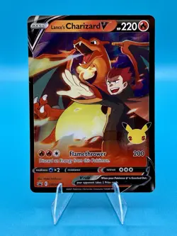 Pokemon TCG 2021 Lance's Charizard V SWSH133 Sword & Shield Black Promo Card NM - Image 1
