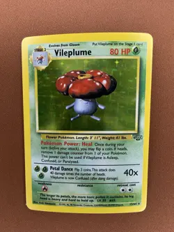 Pokemon Vileplume Jungle Holo Rare 15/64 1999 - Image 1