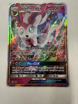 Pokemon 2017 Sun & Moon Sylveon GX Guardians Rising Yellow Alternate Art 92a/145 - Image 1