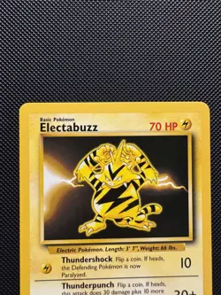 Pokemon TCG Electabuzz 20/102 Base Set Rare Near Mint 1999 WoTC - Image 3
