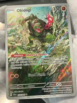 Pokemon TCG Okidogi 074/064 Shrouded Fable Holo Illustration Rare LP - Image 3