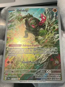Pokemon TCG Okidogi 074/064 Shrouded Fable Holo Illustration Rare LP - Image 5