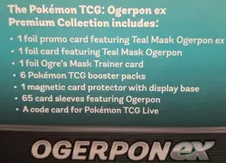 Pokemon Ogerpon eX Premium Collection Box w/ Bonus, 25 Card Pack - Image 4