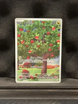 Pokemon TCG Applin 185/167 Illustration Rare Twilight Masquerade NM - Image 1