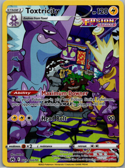Toxtricity - GG09/GG70 - Pokemon Crown Zenith Galarian Gallery Holo Card NM - Image 1