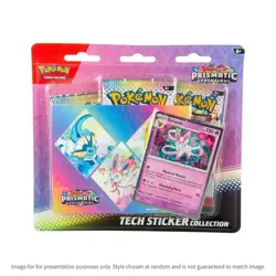 Pokemon TCG Scarlet and Violet 8.5 Prismatic Evolutions Tech Sticker Collection - Image 1