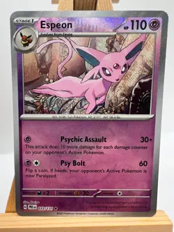 Pokemon Prismatic Evolutions - 033/131 Espeon - Master Ball Reverse - NM/M - Image 1