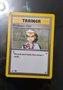Pokemon TCG Professor Oak Base Set 88/102 Regular 1st Edition Uncommon- MP/HP - Image 1
