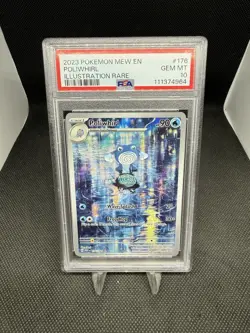 Pokemon TCG Poliwhirl 176/165 SV 151 PSA 10 Holo Illustration rare - Image 1
