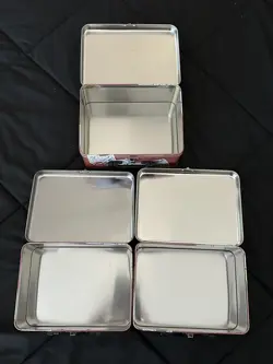 3X Pokemon 25th Anniversary Celebrations Treasure Chest Lunch Box Tin EMPTY 820650809415 - Image 2
