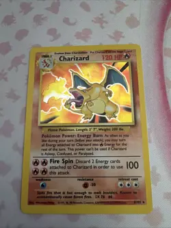 1999 Pokemon Base Set Unlimited Charizard Holo - Rare NM/LP - Image 1