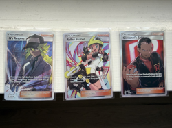 Pokemon Set of x3 Sun & Moon 232 & 235/236 (N & Roller Skater) 67/68 (Giovanni) - Image 1