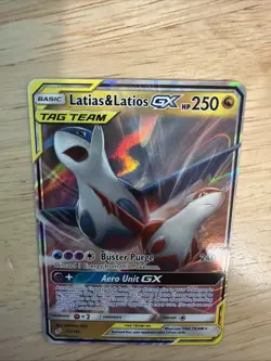 Latias & Latios GX (ULTRA RARE) SM Tag Team Up 113/181 Pokemon Sun And Moon - NM - Image 5