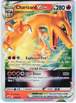 Charizard VSTAR 019/159 Pokemon Crown Zenith Holo Ultra Rare NM - Image 1