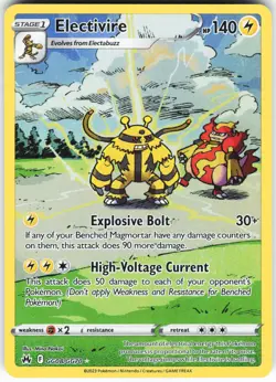 Electivire GG08/GG70 Pokemon Crown Zenith: Galarian Gallery Ultra Rare LP - Image 1