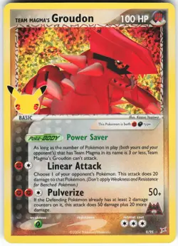 Team Magma's Groudon 9/95 Pokemon Celebrations: Classic Collection Holo Classic - Image 1