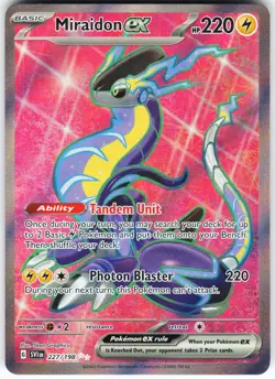 Miraidon ex - 227/198 Pokemon SV01: Scarlet & Violet Base Set Holo Ultra Rare NM - Image 1