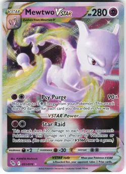 Mewtwo VSTAR 031/078 Pokemon Pokemon GO Holo Ultra Rare NM - Image 1