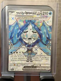 Wellspring Mask Ogerpon ex 194/167 Pokemon Twilight Masquerade Full Art NM - Image 1