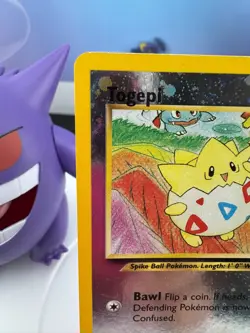 Togepi 04/18 Southern Islands Reverse Holo 2001 WOTC Promo pokemon vintage - Image 3