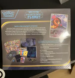 Pokemon Phantasmal Flames Pokemon Center ETB FACTORY SEALED (minor Tear) - Image 2