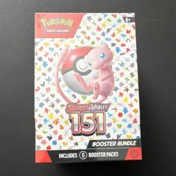 Pokemon Scarlet & Violet 151 Booster Bundle Box English Sealed Mew 6 Packs - Image 1