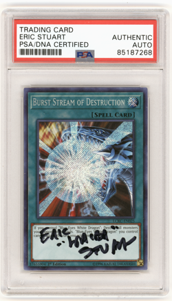 PSA Signed Eric Stuart Burst Stream of Destruction LCKC-EN025 1st Edition - Image 1