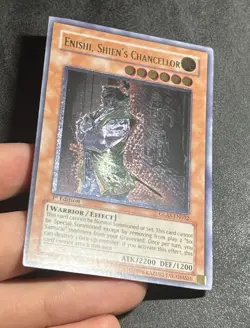 Yugioh 1st Edition Enishi, Shien's Chancellor GLAS-EN032 Ultimate Rare (UTR) - Image 3