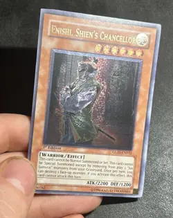 Yugioh 1st Edition Enishi, Shien's Chancellor GLAS-EN032 Ultimate Rare (UTR) - Image 4