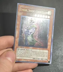 Yugioh 1st Edition Enishi, Shien's Chancellor GLAS-EN032 Ultimate Rare (UTR) - Image 5