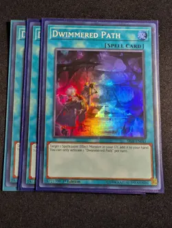 Yugioh - 3x Dwimmered Path SR08-EN041 1st Editoin Super Rare NM - Image 1