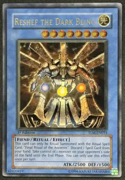 Yugioh Reshef the Dark Being 1st Edition Ultimate Rare TLM-EN033 NM - Image 1