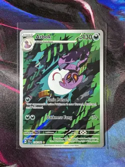 Arbok 176/162 Temporal Forces Illustration Rare Pokemon TCG NM+ - Image 1