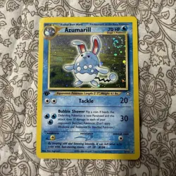 Pokemon TCG Azumarill Neo Genesis 1st Edition 2000 2/111 Holo Rare Stage 1 - Image 1