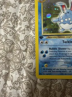 Pokemon TCG Azumarill Neo Genesis 1st Edition 2000 2/111 Holo Rare Stage 1 - Image 4