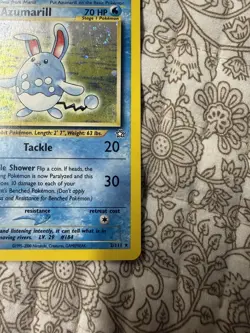 Pokemon TCG Azumarill Neo Genesis 1st Edition 2000 2/111 Holo Rare Stage 1 - Image 5